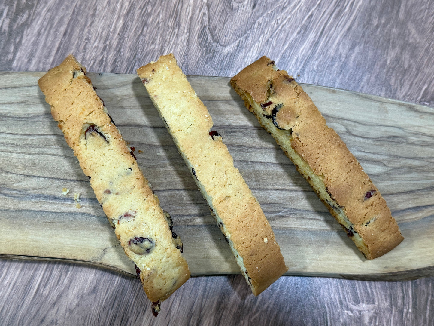 Orange Cranberry Twist Biscotti