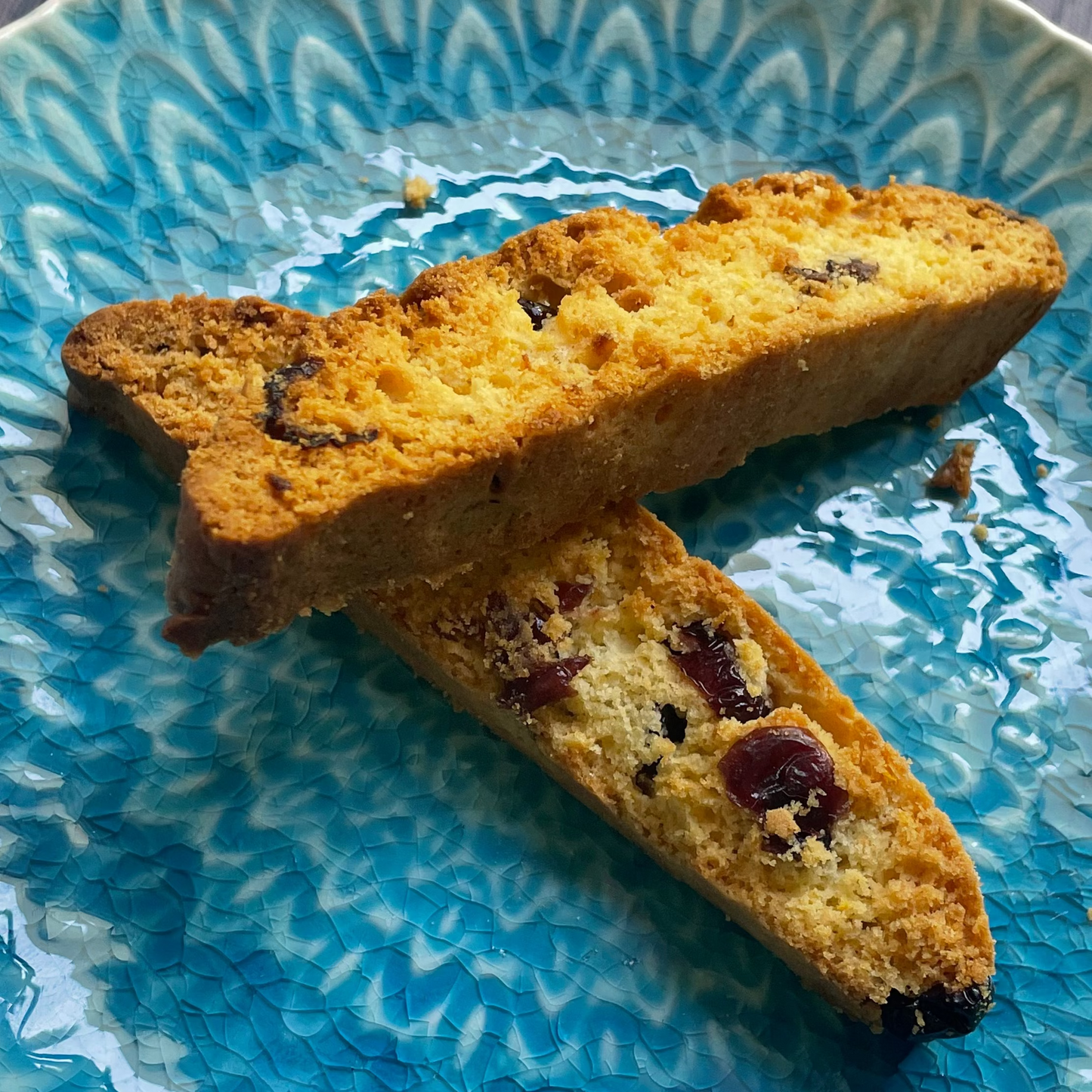Orange Cranberry Twist Biscotti