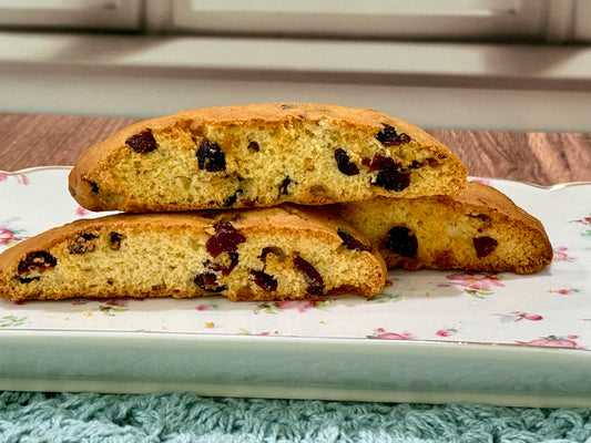 Orange Cranberry Twist Biscotti