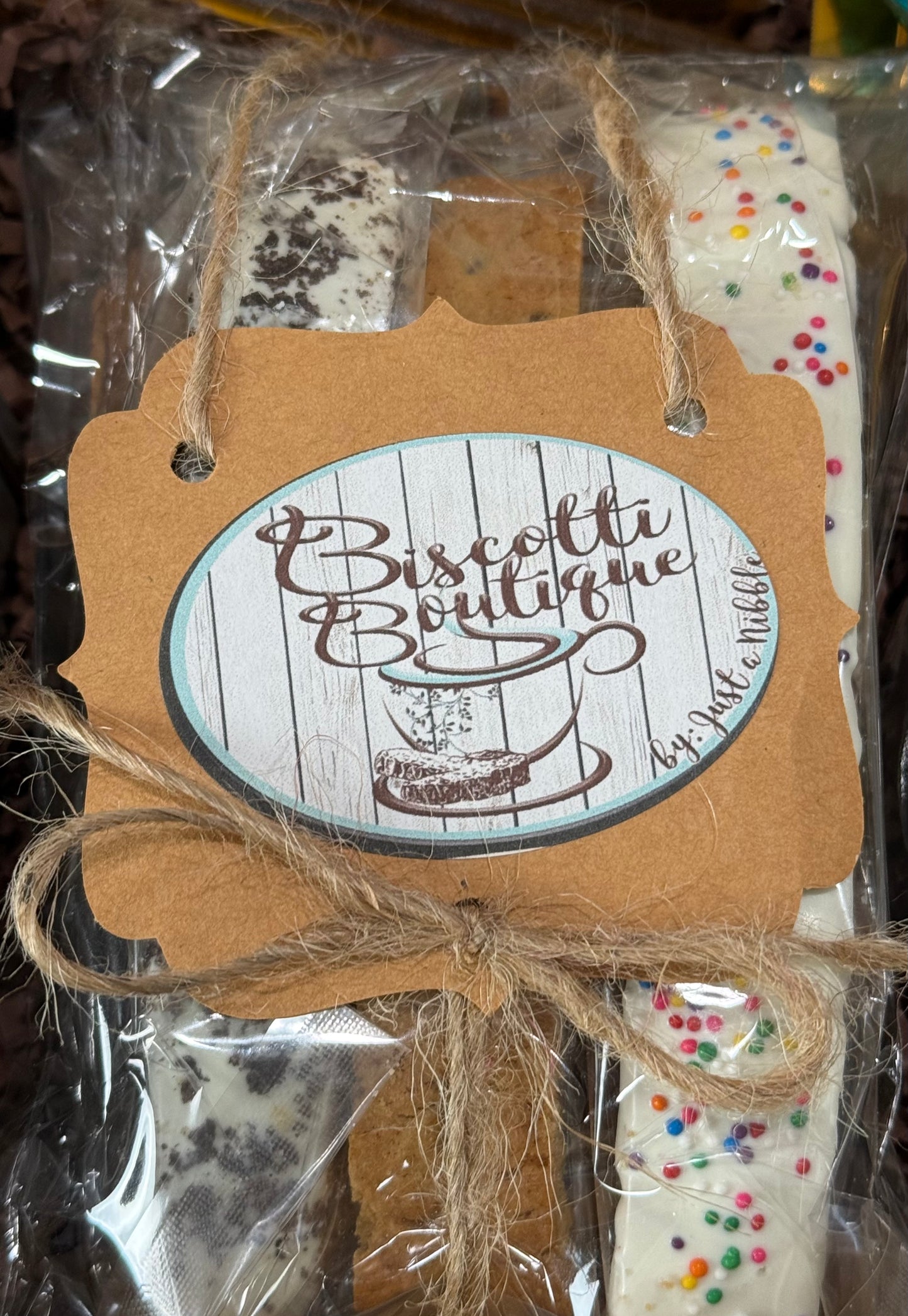 Biscotti & Tea Gift Box- Floral/Decorative