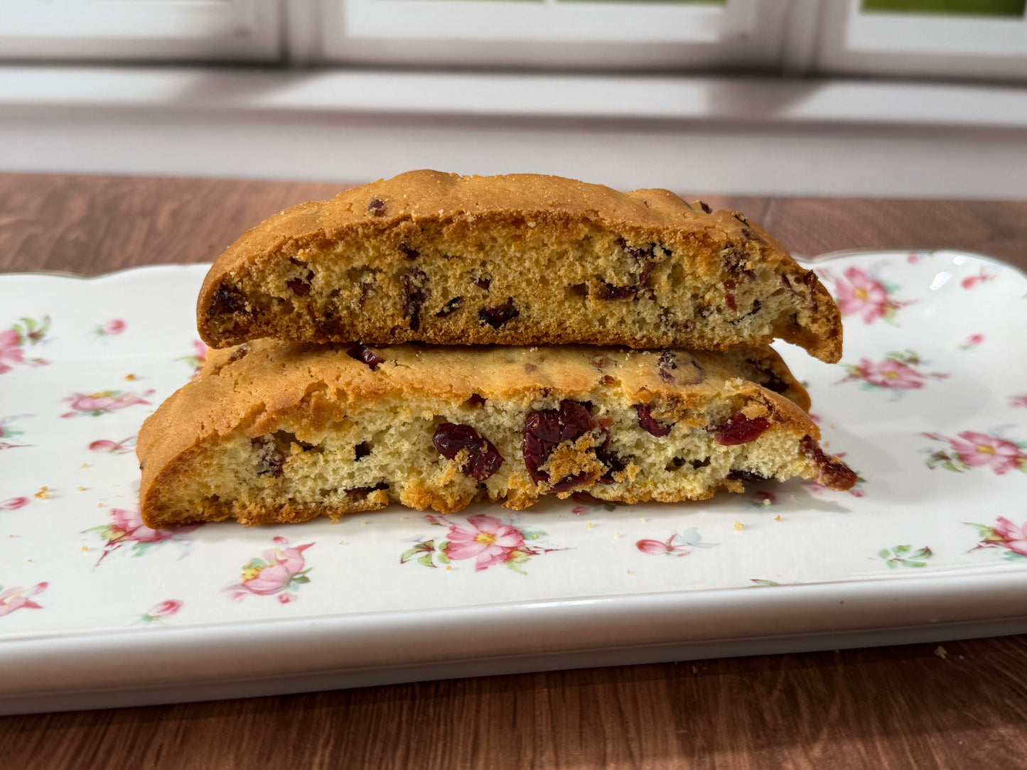 Orange Cranberry Twist Biscotti