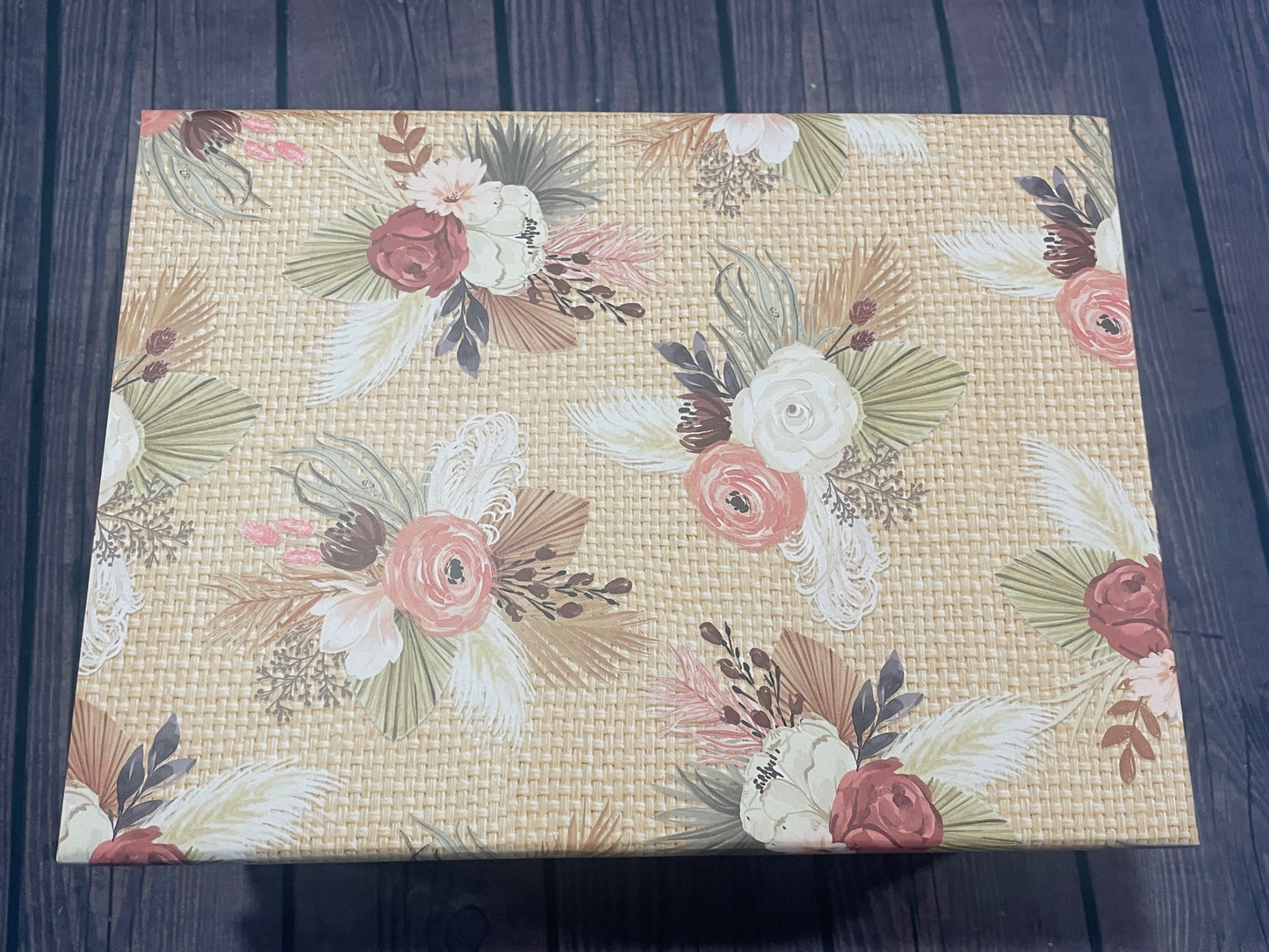 Biscotti & Coffee Gift Box-Floral/Decorative