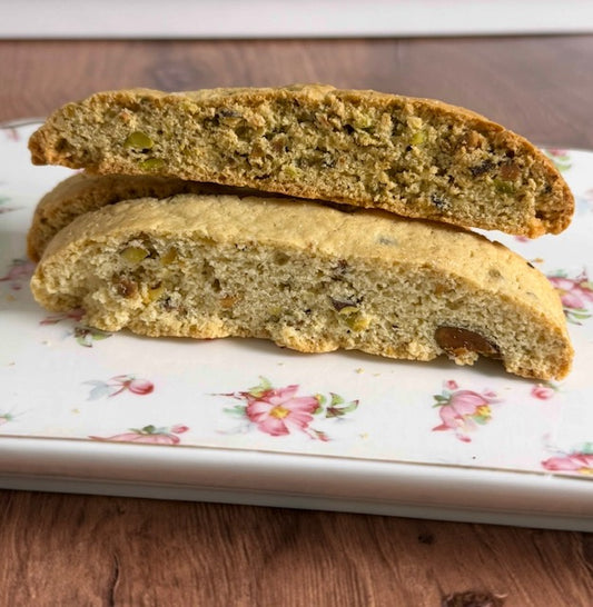 Pistachio Cardamom Biscotti